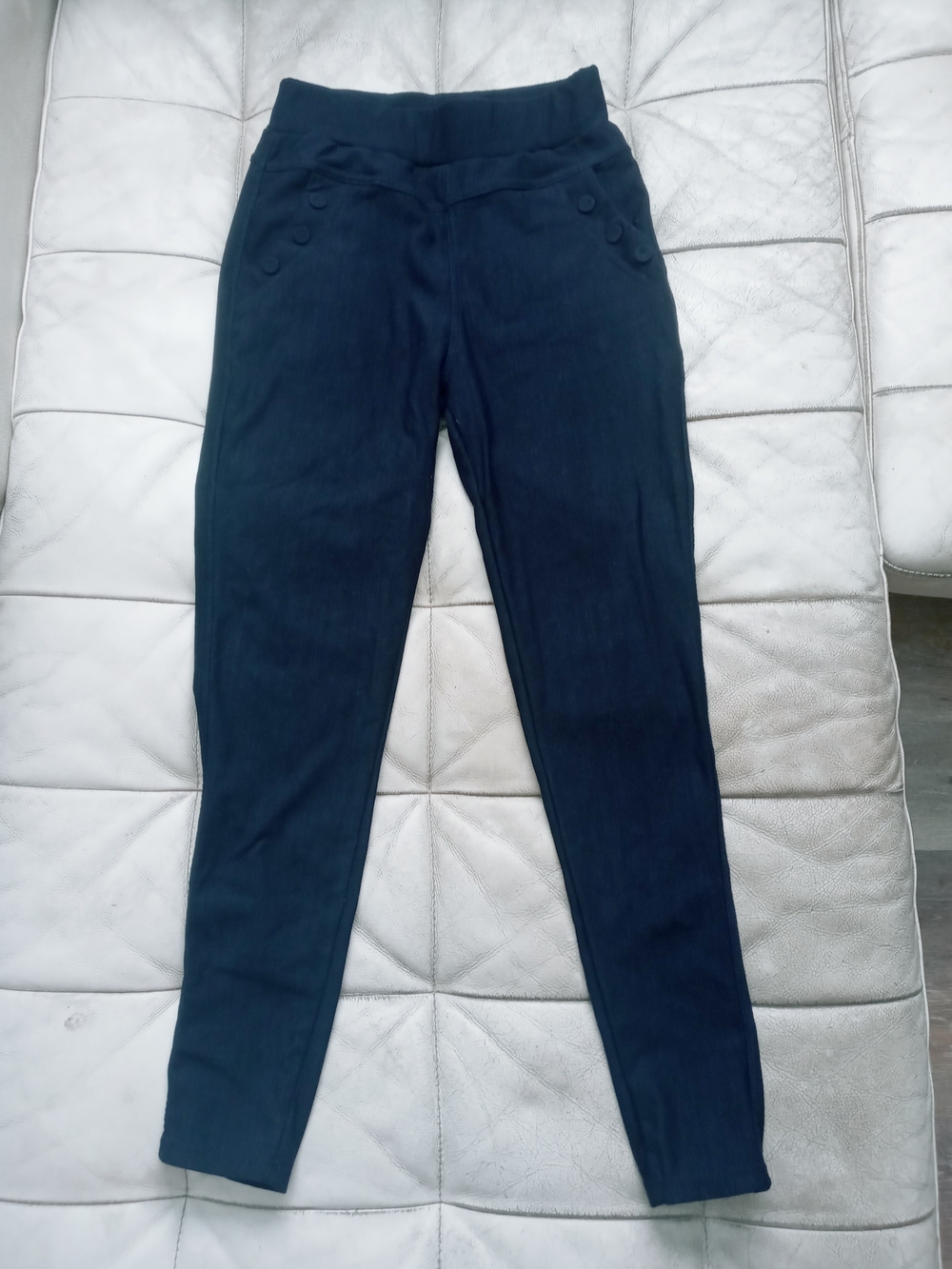 Slim Fit Navy Women's Leggings Pants